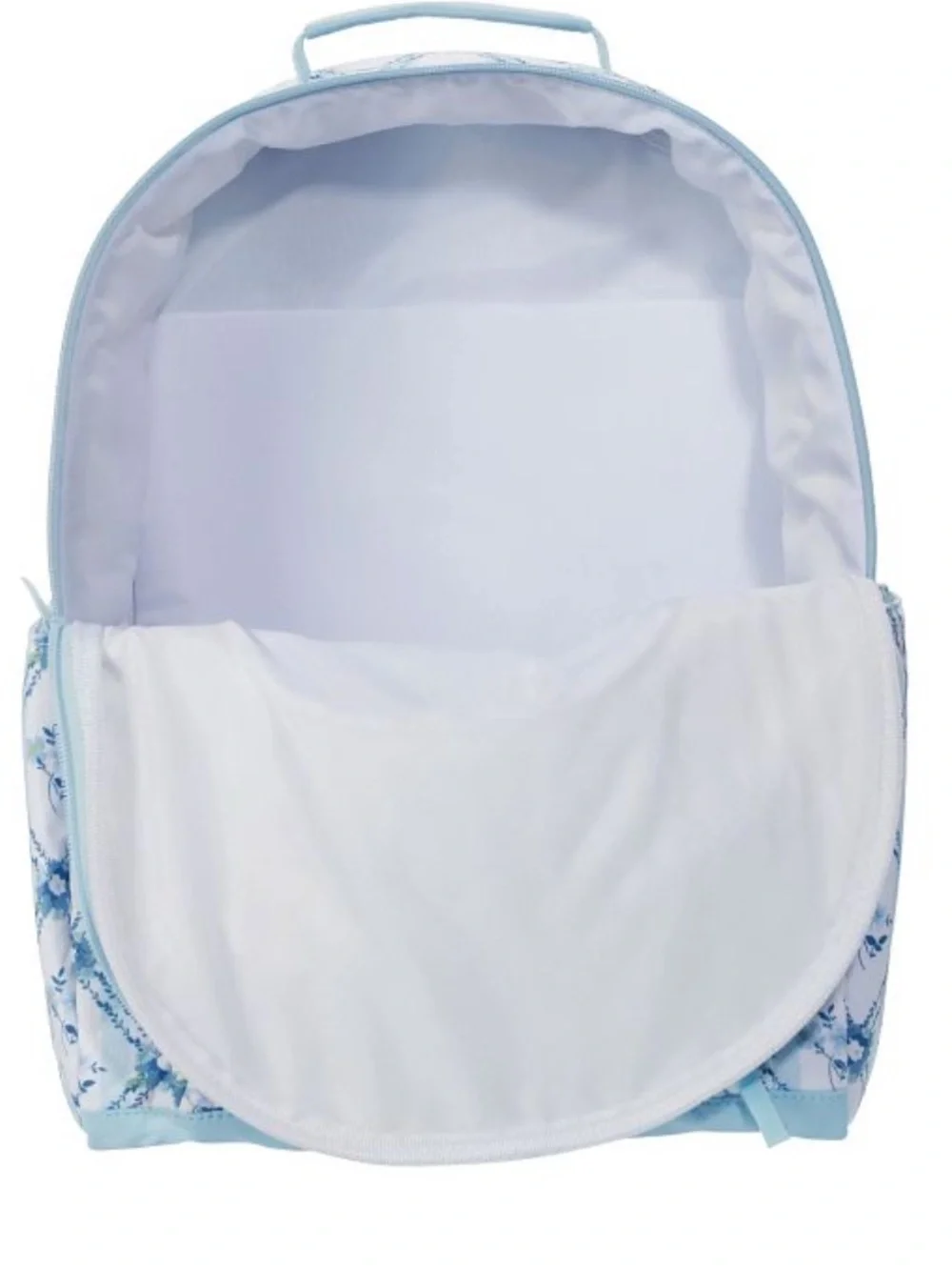 Pottery Barn Teen Hill House Quilted Floral Backpack in Blue and Mint